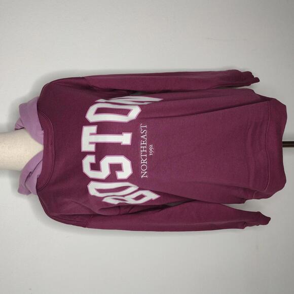 NWT Ultra Flirt Women's Purple/Trend Fleece Boston Hoodie Size Small - Picture 1 of 11
